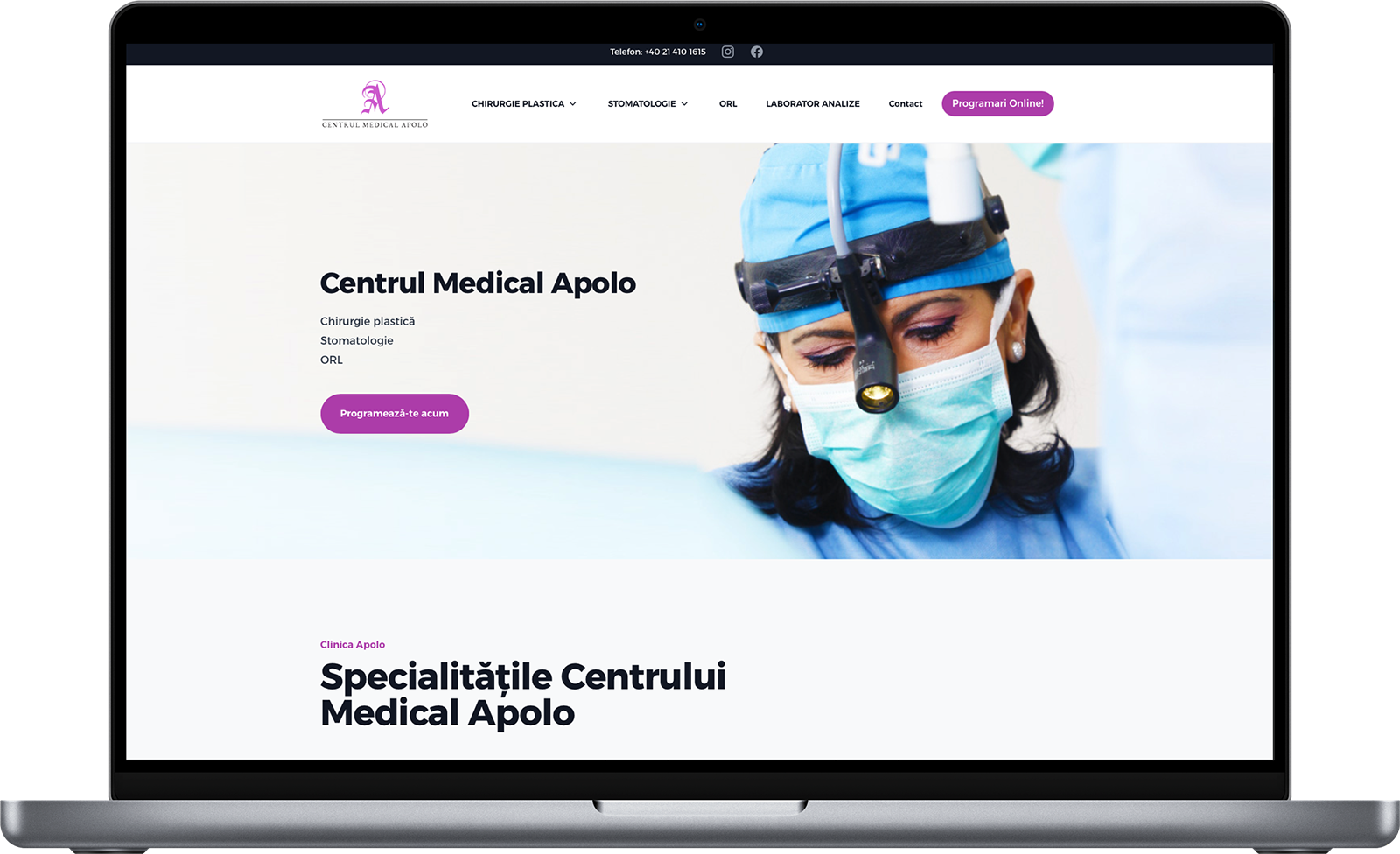 Website Clinica Medicala