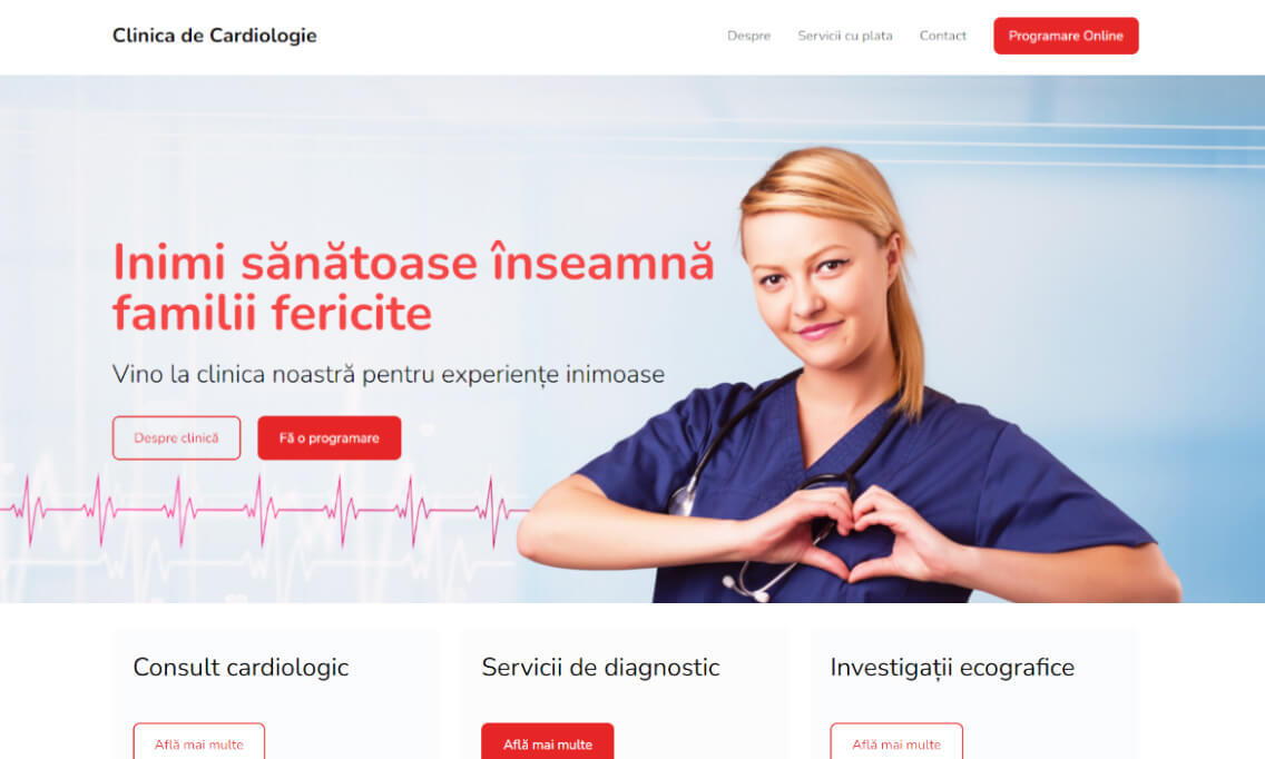 Demo Website Clinica Cardiologie