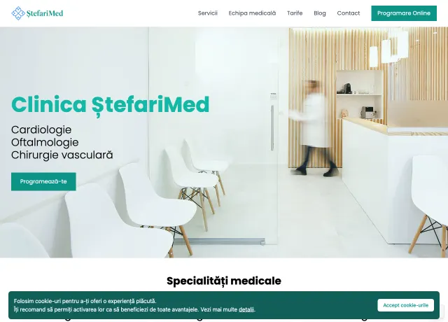 Website Clinica Ștefarimed